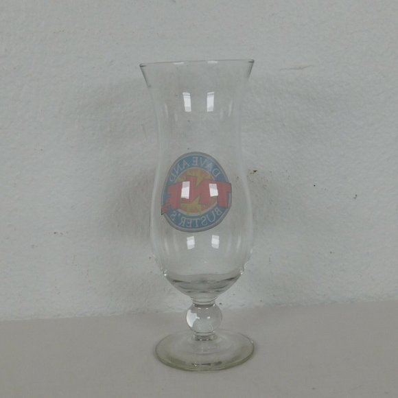 Dave and Buster's Restaurant TNTea Hurricane Glass Stemware 8 1/4" tall 3" wide - Picture 4 of 7